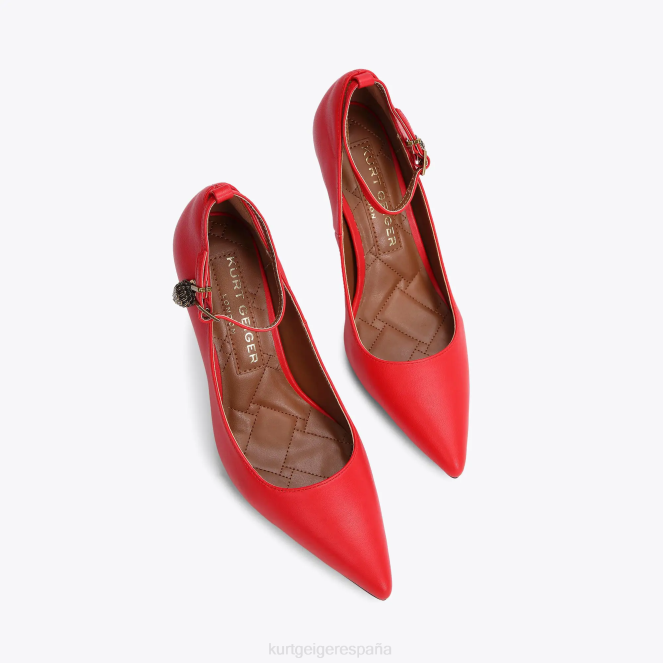 Kurt Geiger mujer estilete de Shoreditch de Londres 2LPR665 | calzados rojo